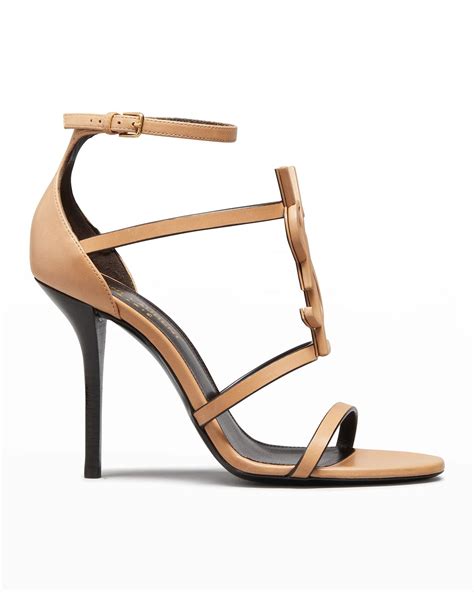 ysl cassandra brown|Cassandra Crystal YSL Logo Sandal (Women) .